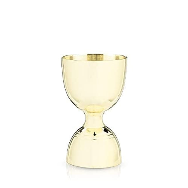 Viski Gold Canterbury Jiggers, 1 & 2 oz