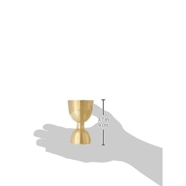 Viski Gold Canterbury Jiggers, 1 & 2 oz