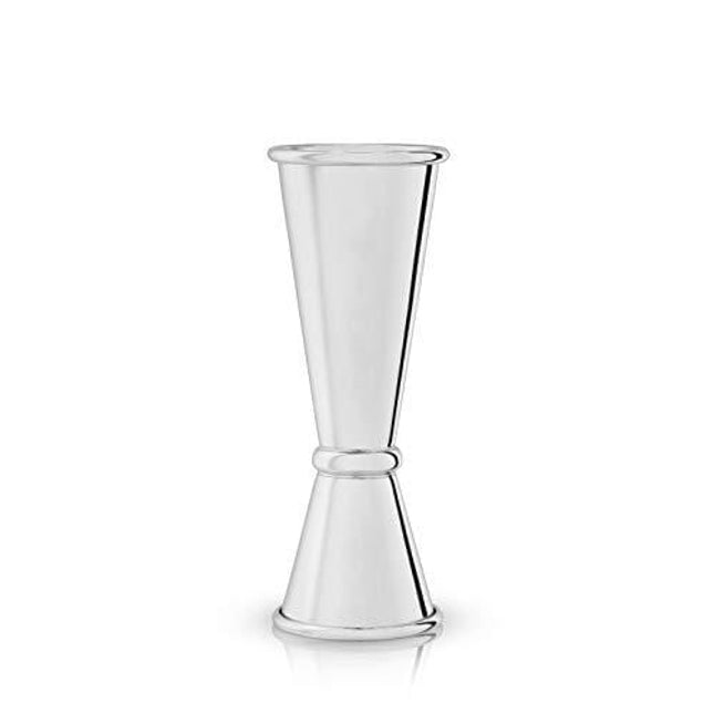 Viski Japanese Style Double Jigger for Cocktails Bar Kit Essential with Interior Measurements, 1 oz and 2 oz, Stainless Steel
