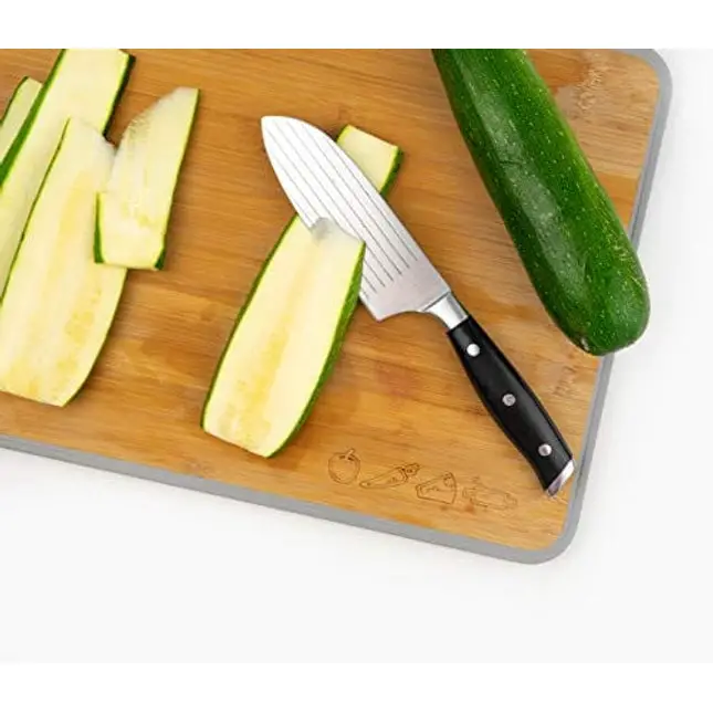 Double-sided Bamboo Poly Cutting Board | Easy to Clean | No Cross-Contamination | BPA Free
