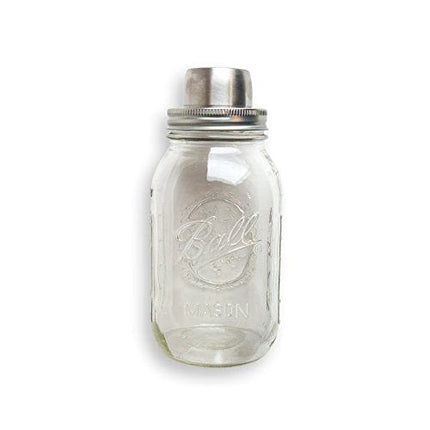 W&P Mason Cocktail Shaker | Silver, 4 Pieces, 32 Ounce | Bar Tool, Craft Cocktail Set, Dishwasher Safe