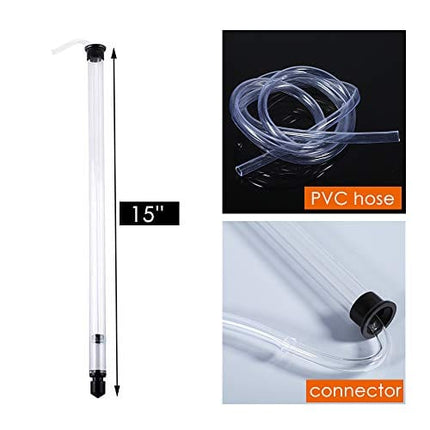 Auto-Siphon, For Beer/Wine Bucket Home Brewing, with 4.3 Feet of 5/16 Tubing and Clamp, Auto-siphon Mini