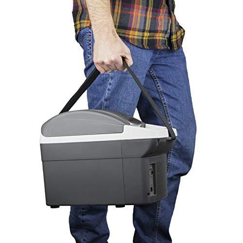 cigarette lighter cooler warmer Wagan EL6206 12V 6 Quart Personal Thermoelectric, 6 Liter Capacity, Portable Electric with 12/24V DC, Small Fridge for Car, RV, and Camping Use, UL Listed : Automotive Save money and time by enjoying food and drinks on the go inside your vehicle Aoibox 12V Portable Car Heater
