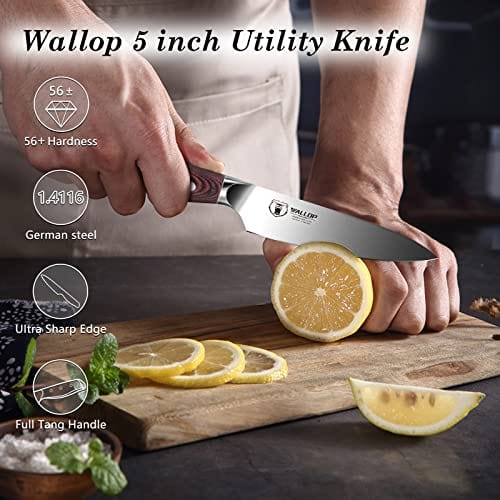 TUO Fruit knife Veggies Fruit Knives 4 inch Paring Knife Small Peeling  Knife, Ultra Sharp,Ergonomic Pakkawood Handle German Stainless Steel Gift  Box
