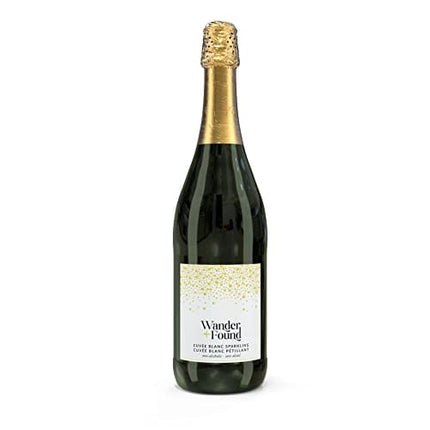 Wander + Found Sparkling Cuvée Blanc Non Alcoholic Wine | Cuvée Blanc, 750 mL