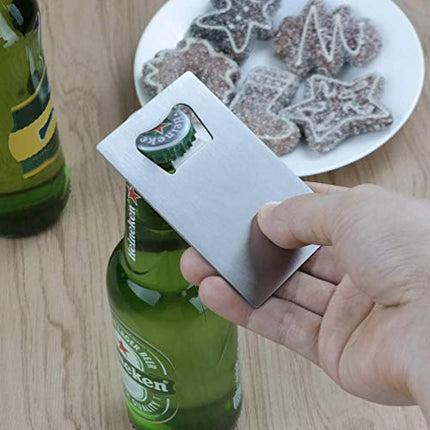 Wekiog Credit Card Bottle Opener for Your Wallet, 6 Packs