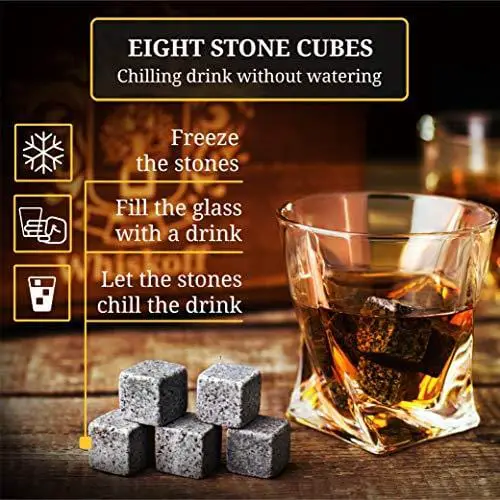 Chill Stones Pierre à Whisky 9 pcs