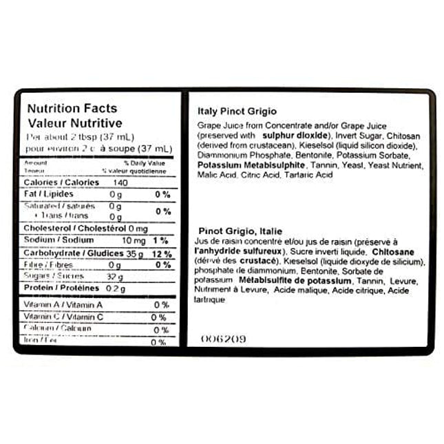 Wild Grapes Premium DIY Wine Making Kits - Italian Pinot Grigio - Makes Up to 30 x 750mL Bottles, 6 Gallons of Wine