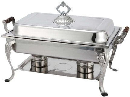Winco Full Rectangular Crown Chafer, 8-Quart