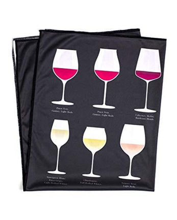 Wine Folly - Microfiber Polishing Cloth For Glass - Large Size (22" x 28")