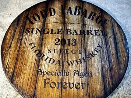 Custom Wall Decor Sign Inspired by Old Whiskey & Beer Barrels, Personalized Gifts for Men, Handmade on Distressed Wood, Living Room Home Bar Man Cave Decoration