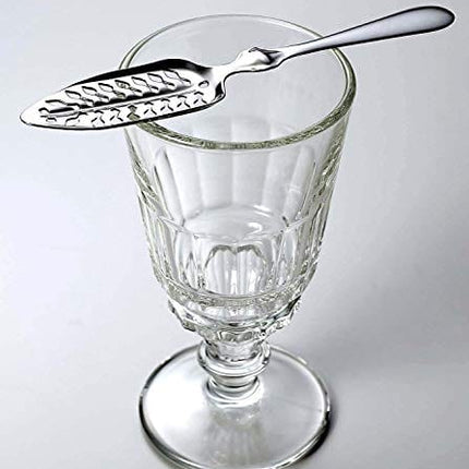 Traditional Absinthe Glass, 25cl | Vintage Reservoir Absinth Glass | Decorative Stemmed Glass | Perfect for Absinthe, Liqueurs, Spirits, Cordial and Wine