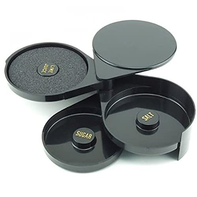 Yaekoo Bartender Tool Cocktail Margarita Glass Rimmer 3 Tier Sugar Salt Rim Lime