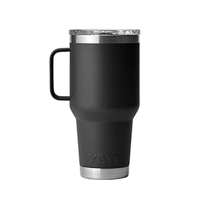 YETI Rambler 30 oz Travel Mug, Stainless Steel, Vacuum Insulated with Stronghold Lid, Black