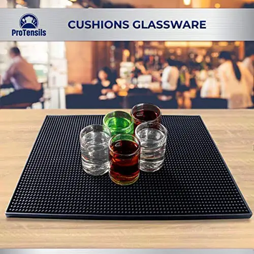 Heavy Duty Bar Mat Food-Safe Silicone Mat Bar Mats for Countertop -  Commercial Strength Bartender Accessories Dish Drying Mat for Kitchen  Counter 