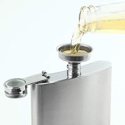 YWQ Solid Flasks Stainless Steel Flask & Funnel Set, 8 oz