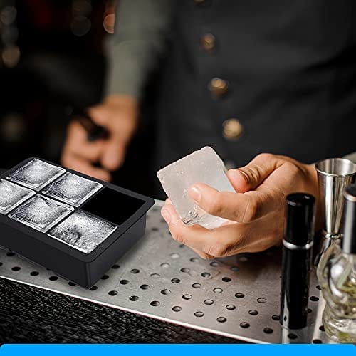Ice Cube Tray With Lid, 6 Cavity Flexible Food Grade Silicone Ice Cube  Mold, Ice Trays For Freezer, Ice Cube Maker, Easy Release Ice Maker, For  Soft Drinks, Whisky, Cocktail, And More