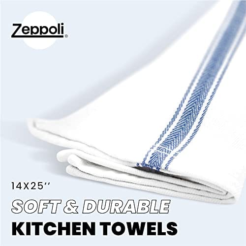 Zeppoli Classic Kitchen Towels 15-Pack - 100% Natural Cotton Kitchen D –  Advanced Mixology