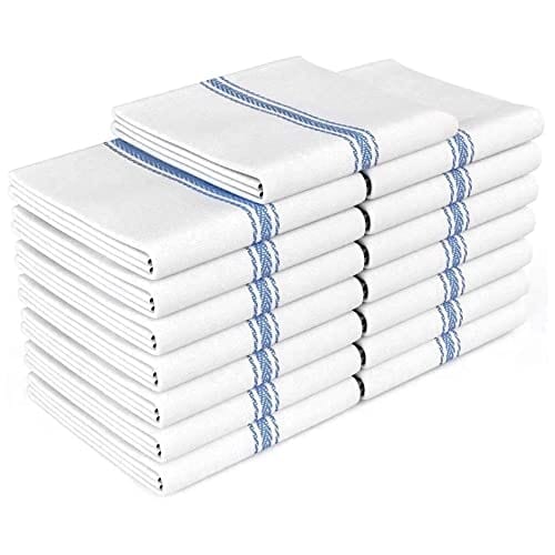 Kitchen Towels (12 Pack,15x25 Inch) Pure Cotton Dish Cloth by Utopia Towels  