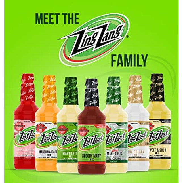 Zing Zang Margarita Mix, Made With All Natural 3 Citrus Fruit Juice Blend, Non Alcoholic Cocktail Mixers, 8 Ounce Cans (Pack of 24)