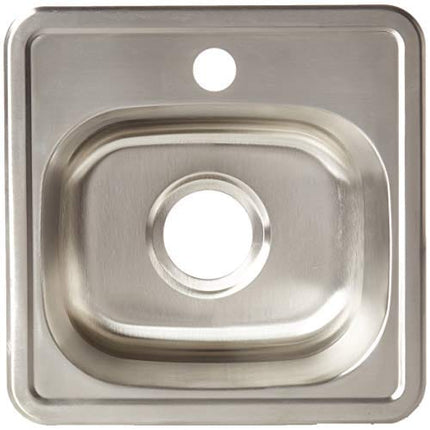 ZUHNE Drop In Kitchen, Bar and RV Stainless Steel Sink (15x15 Small Sink)