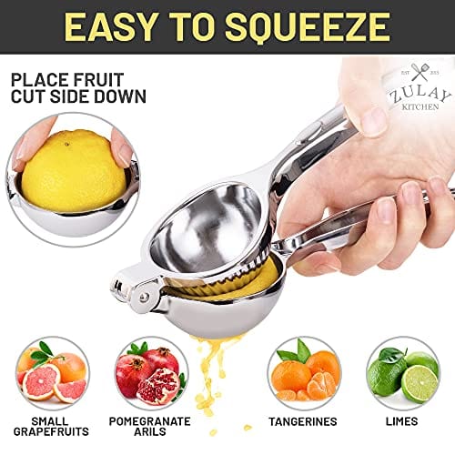 Heavy Duty Citrus Juicer & Lemon Juicer Hand Press With Curved