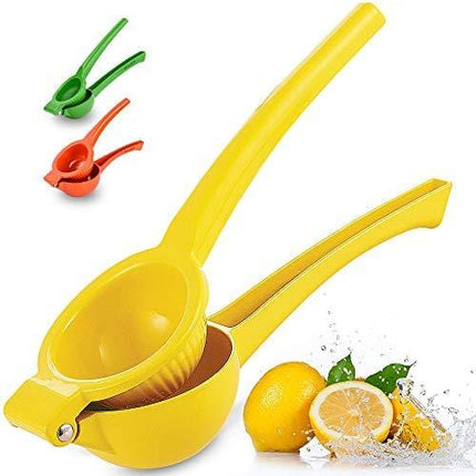 Zulay Premium Quality Metal Lemon Squeezer, Citrus Juicer, Manual Press for Extracting the Most Juice Possible