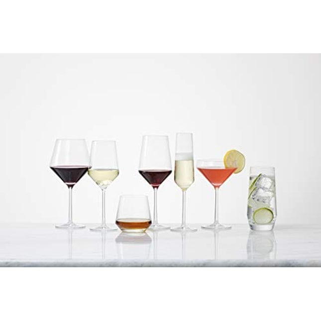 Zwiesel Glas Pure Tritan Crystal Stemware Glassware Collection, 6 Count (Pack of 1), Burgundy Red Wine Glass