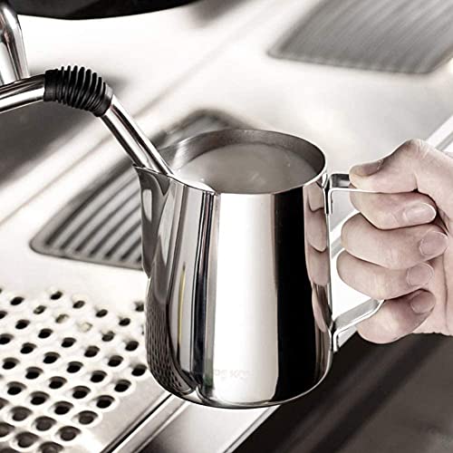 Milk Frothing Pitcher 304 Stainless Steel Milk Frother Cup 20 oz (600ml)  for Coffee Arts/Espresso/Cappuccino