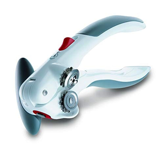 Zyliss - 20362 ZYLISS Lock N' Lift 7" Manual Handheld Can Opener with Locking Mechanism, White/Gray
