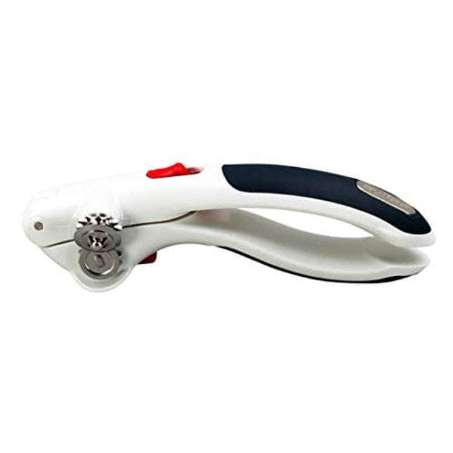 Zyliss - 20362 ZYLISS Lock N' Lift 7" Manual Handheld Can Opener with Locking Mechanism, White/Gray